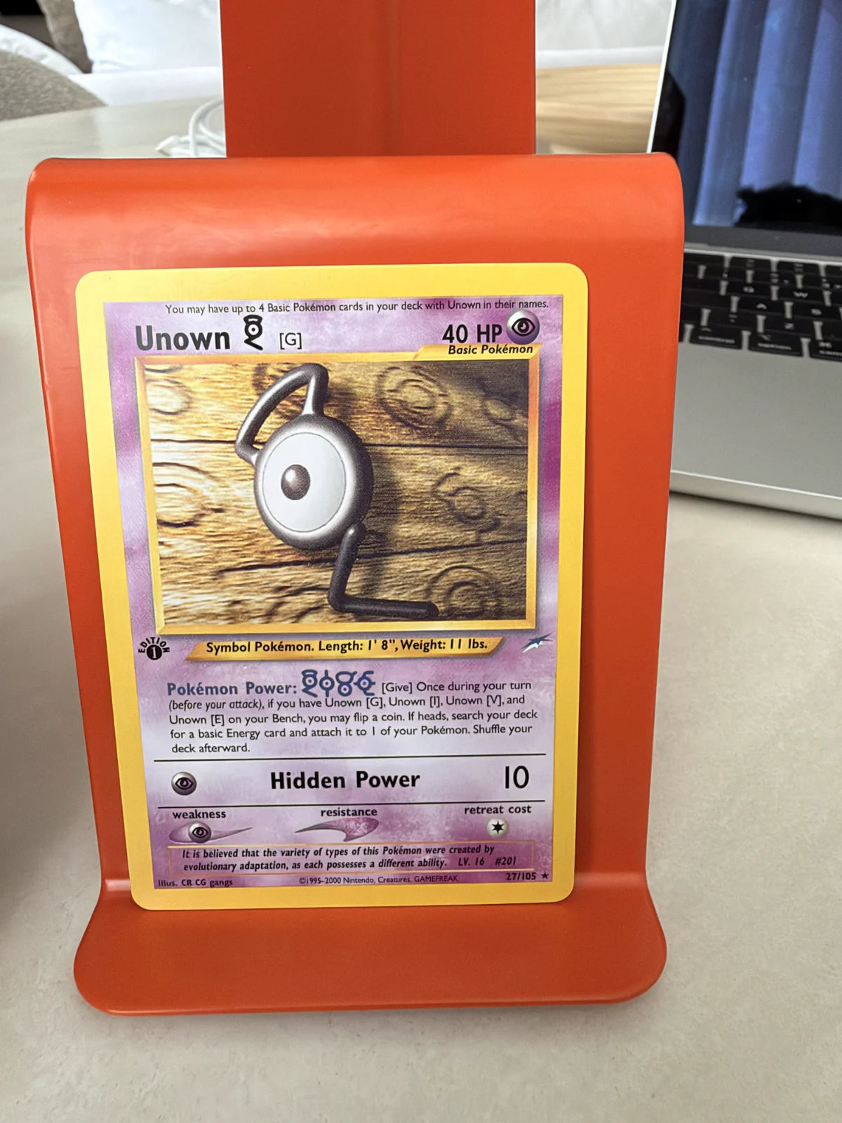 Unown [G] 27 · Neo Destiny - 1st Edition Vintage