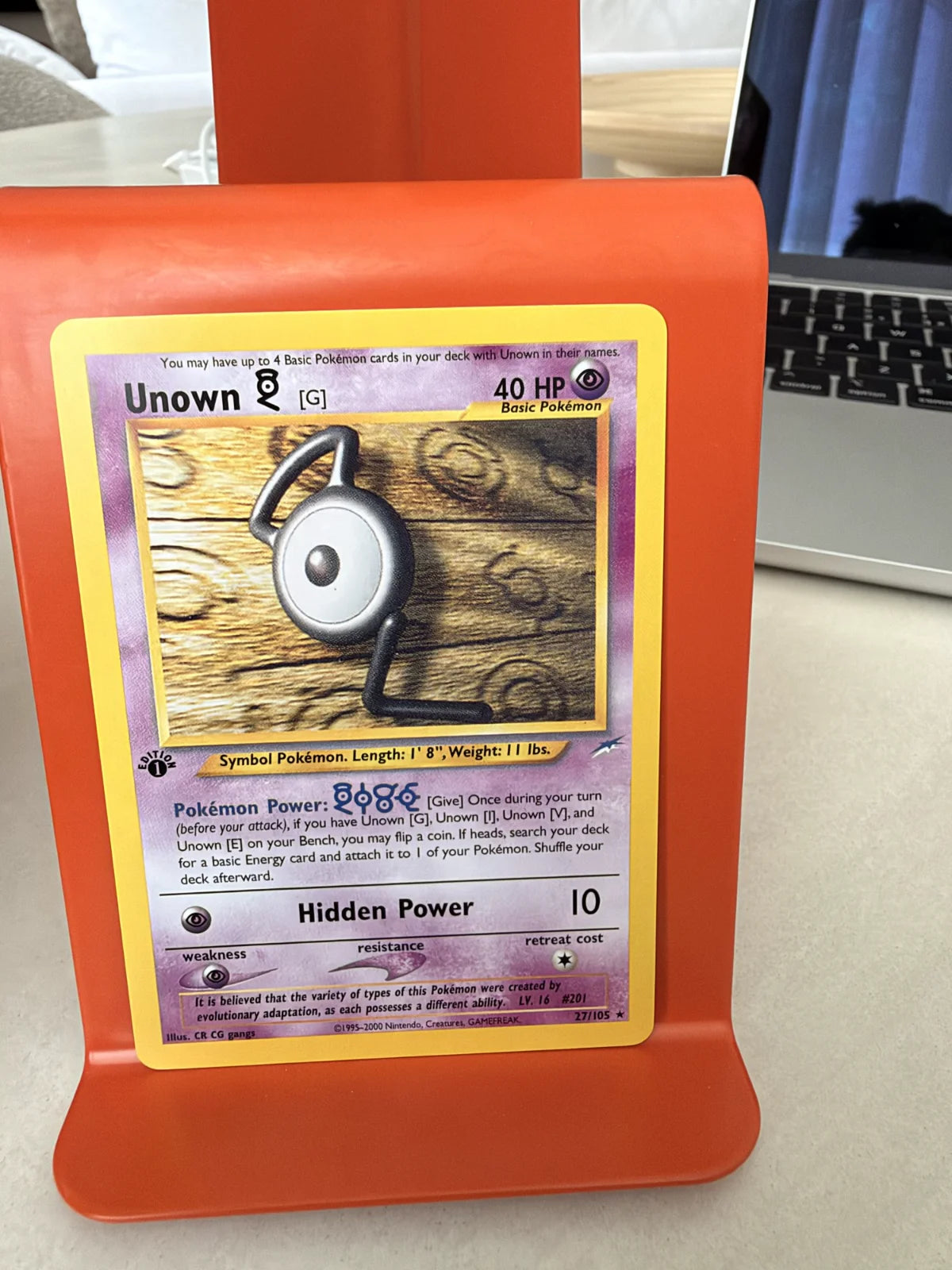 Unown [G] 27 · Neo Destiny - 1st Edition Vintage