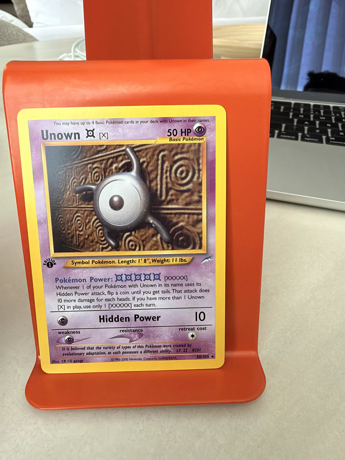 Unown [X] 30 · Neo Destiny - 1st Edition Vintage