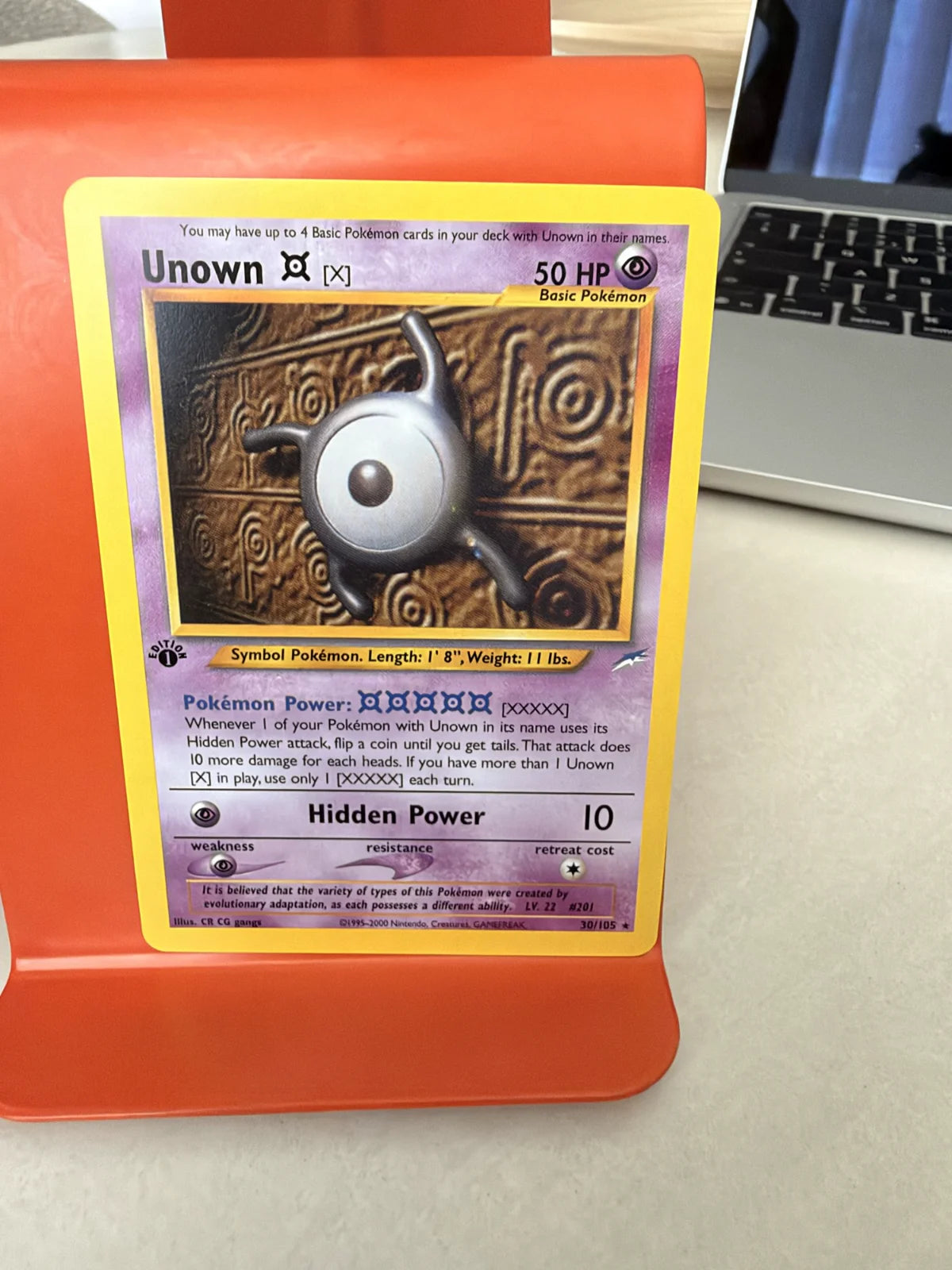 Unown [X] 30 · Neo Destiny - 1st Edition Vintage