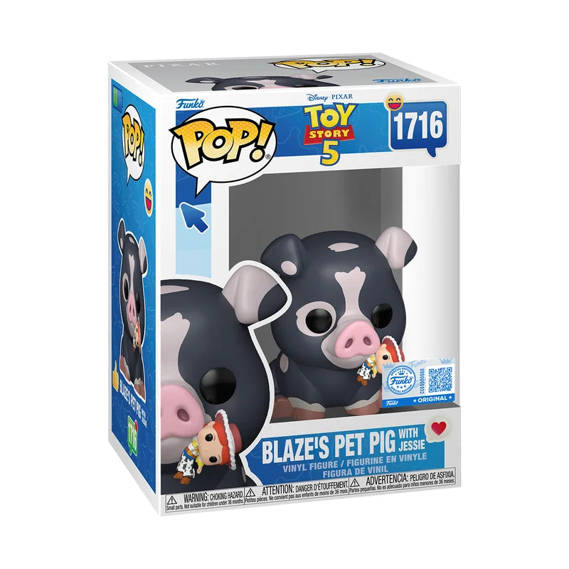 Funko Pop! Disney Pixar : Toy Story 5 - Blaze's Pet Pig With Jesse #1716 Special Edition