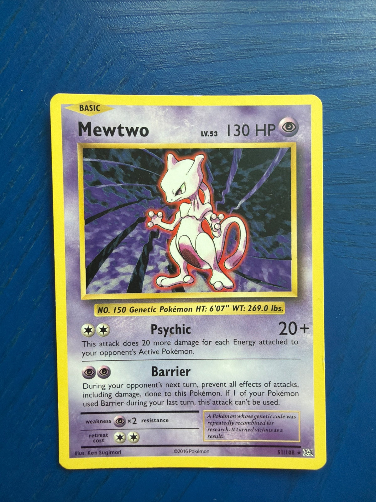 Mewtwo 51/108 · Normal (Evolutions)