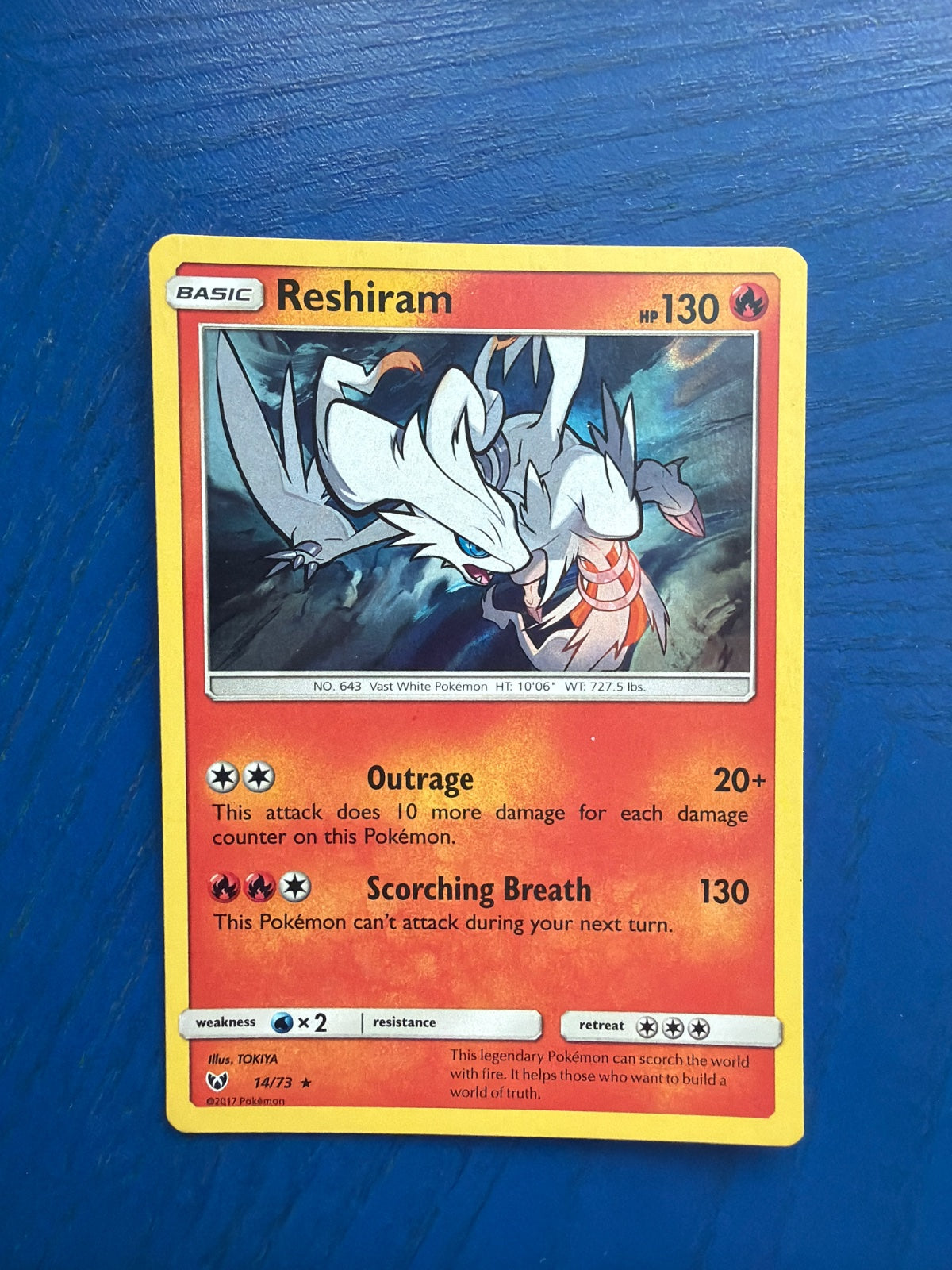 Reshiram 14 · Holofoil (Shining Legends)