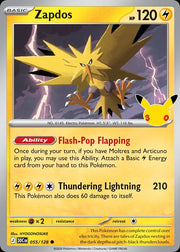Zapdos 055/128 30th Celebration Holo