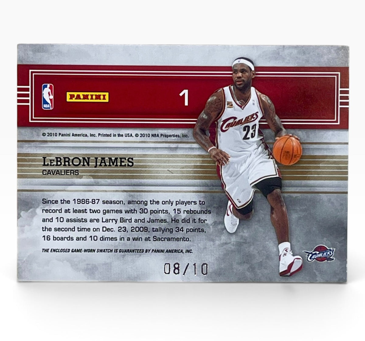 2010-11 Absolute Memorabilia LeBron James Marks of Fame Prime Patch /10