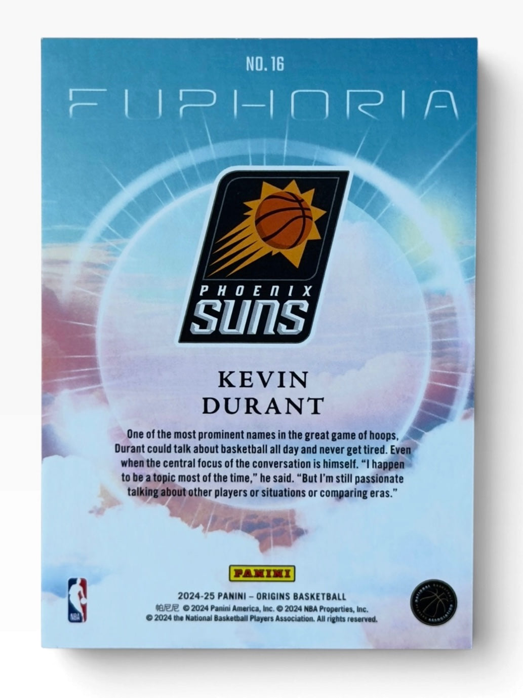 2024-25 Panini Origins Kevin Durant Euphoria