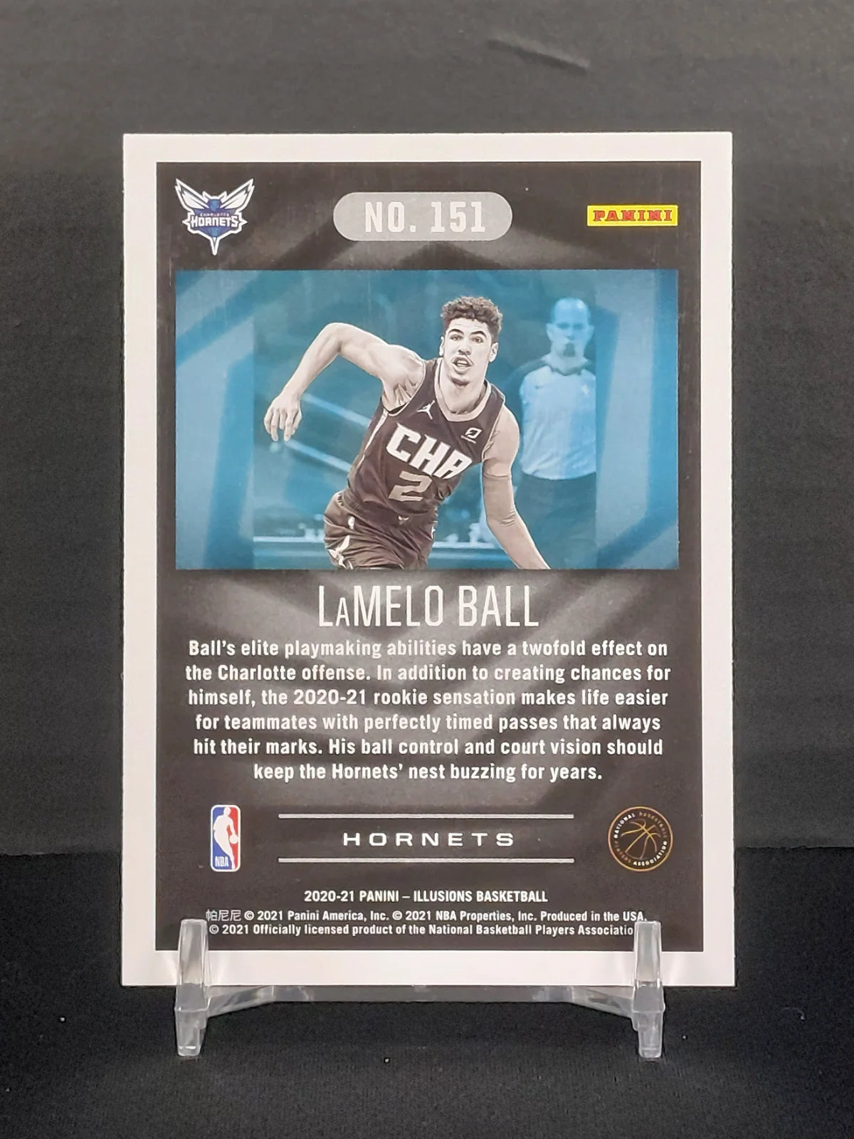 LaMELO BALL (Rookie) #151 - 2020-21 Panini Illusions, Rookie Card