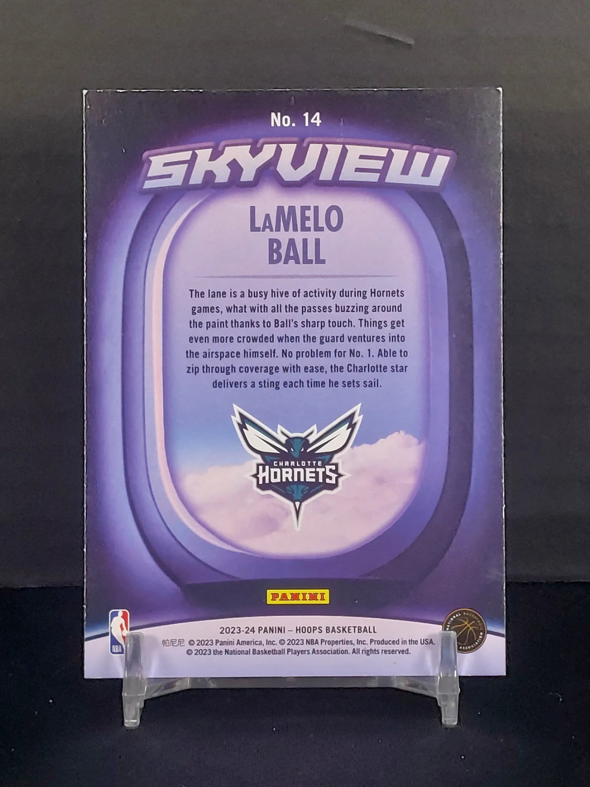 LaMELO BALL #14 - 2023-24 Panini Hoops, Skyview Winter