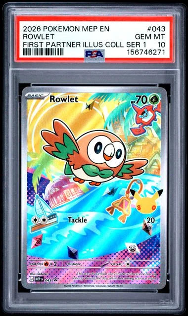 Rowlet 043 (Mega Evolution Promos) — PSA 10
