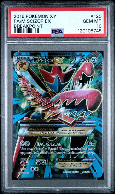 M Scizor EX (Full Art) 120 (BREAKpoint) — PSA 10