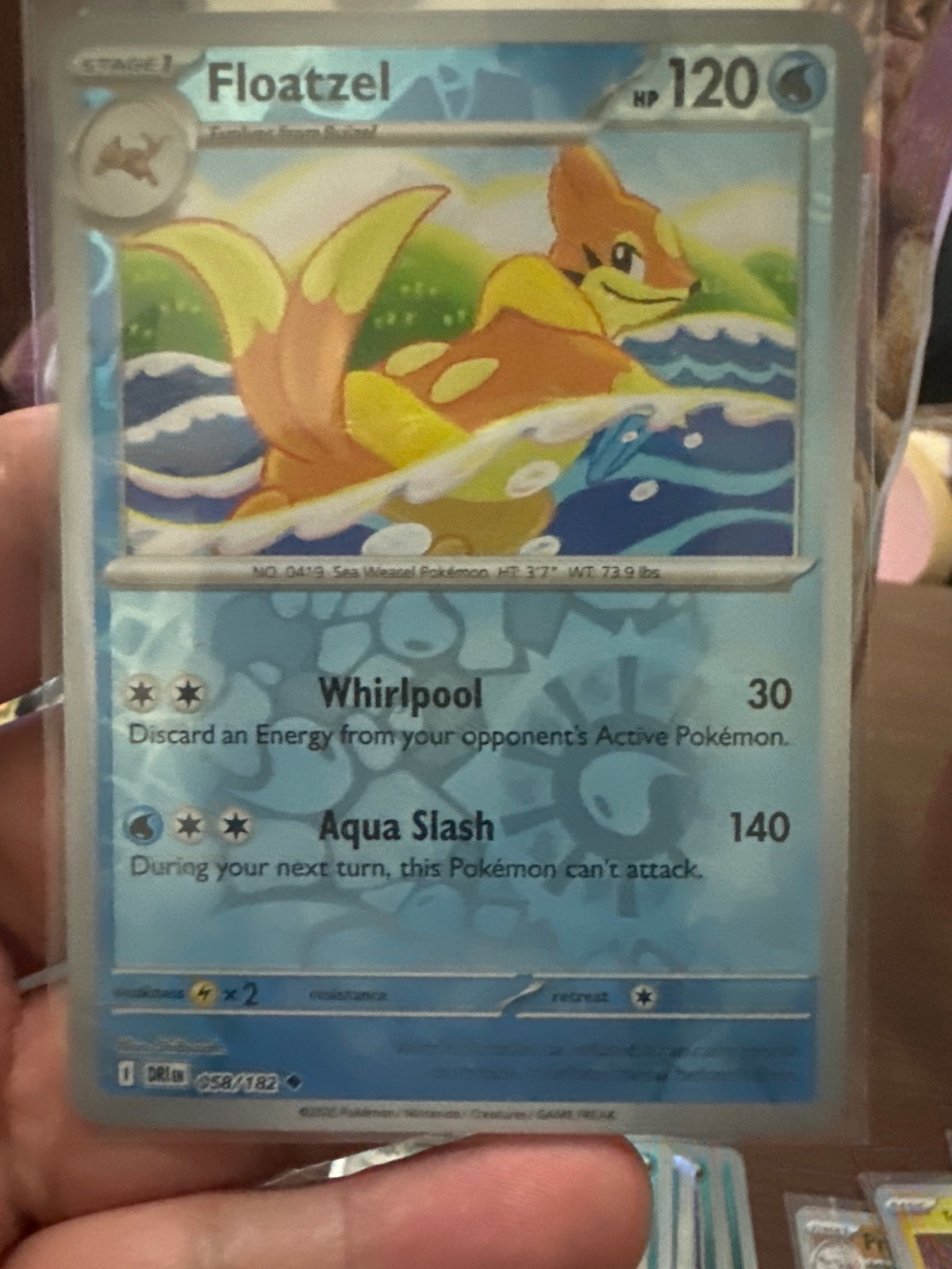 Floatzel 058/182 · Reverse Holofoil (Destined Rivals)