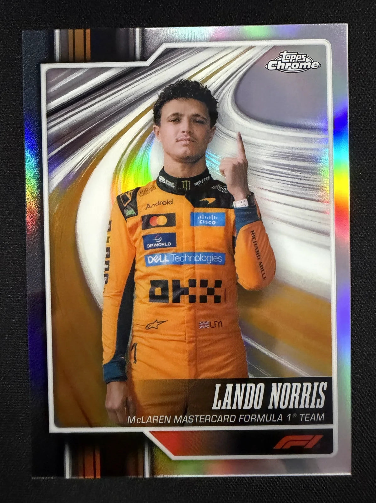 Lando Norris #1 Refractor – Topps Chrome F1 2026