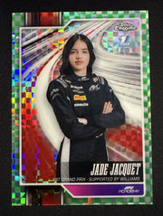 Jade Jacquet #85 1st Green Refractor 75/99 – Topps Chrome F1 2026