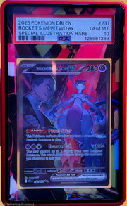 Team Rocket's Mewtwo ex 231/182 (Destined Rivals) — PSA 10