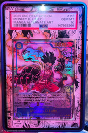 Monkey.D.Luffy (Manga) OP11-118 (A Fist of Divine Speed) — PSA 10