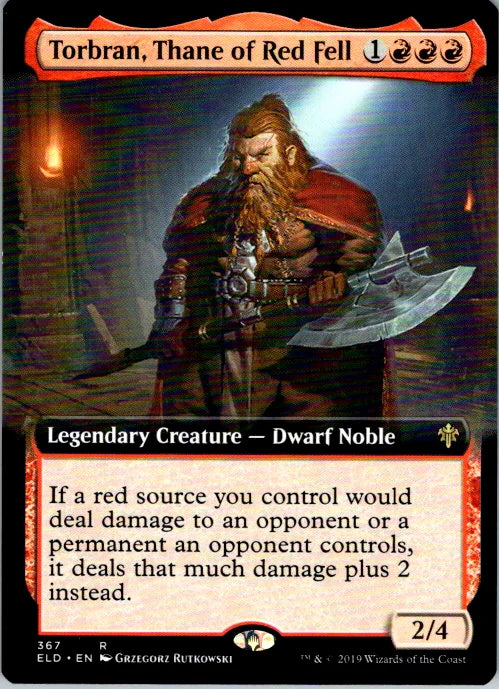 Torbran, Thane of Red Fell (Extended Art) 367 · Normal (Throne of Eldraine)