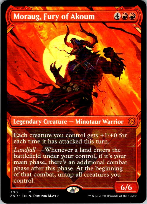 Moraug, Fury of Akoum (Showcase) 300 · Normal (Zendikar Rising)
