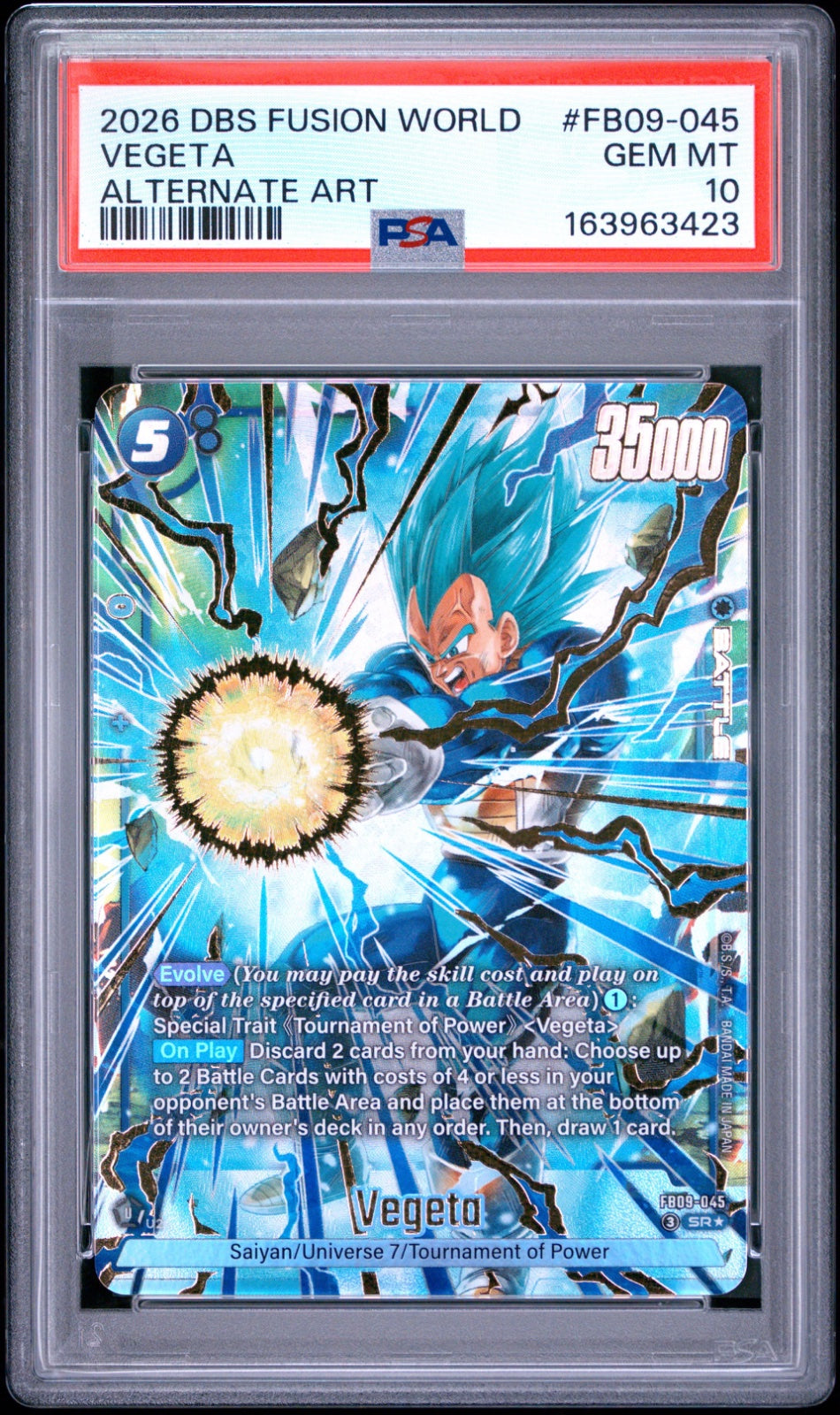 Vegeta - FB09-045 (Alternate Art) (Dual Evolution)