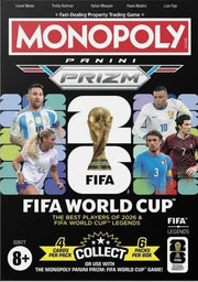 2026 Monopoly Panini Prizm FIFA World Cup - Sealed - Each box contains 6 packs × 4 cards