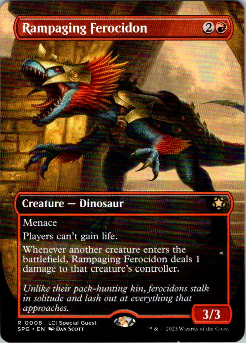 Rampaging Ferocidon (Borderless) 8 · Normal (Special Guests)