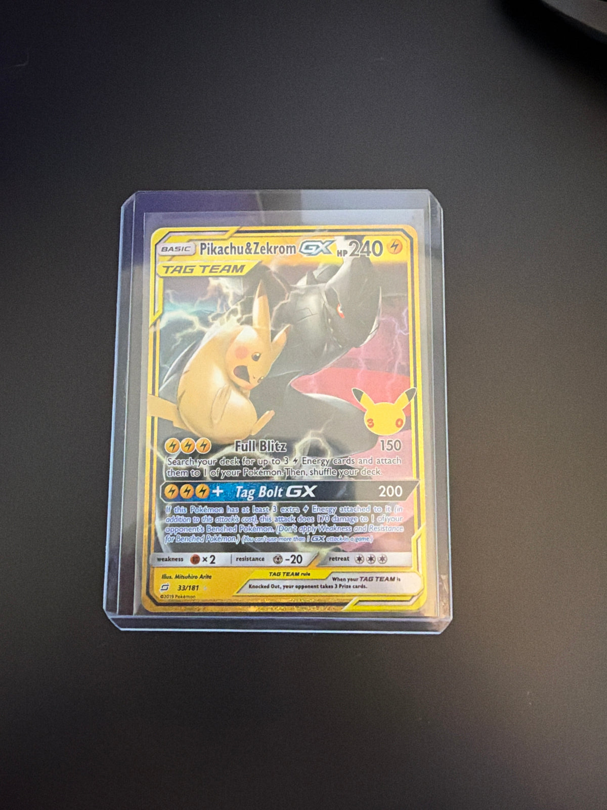 Pikachu & Zekrom GX 33/181 (30th Celebration: Classic Collection)