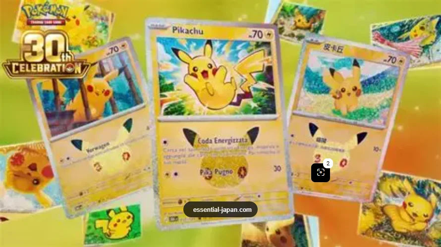 Pokémon 30th Celebration - Complete 30 Pikachu Card English Set (1/30 to 30/30)