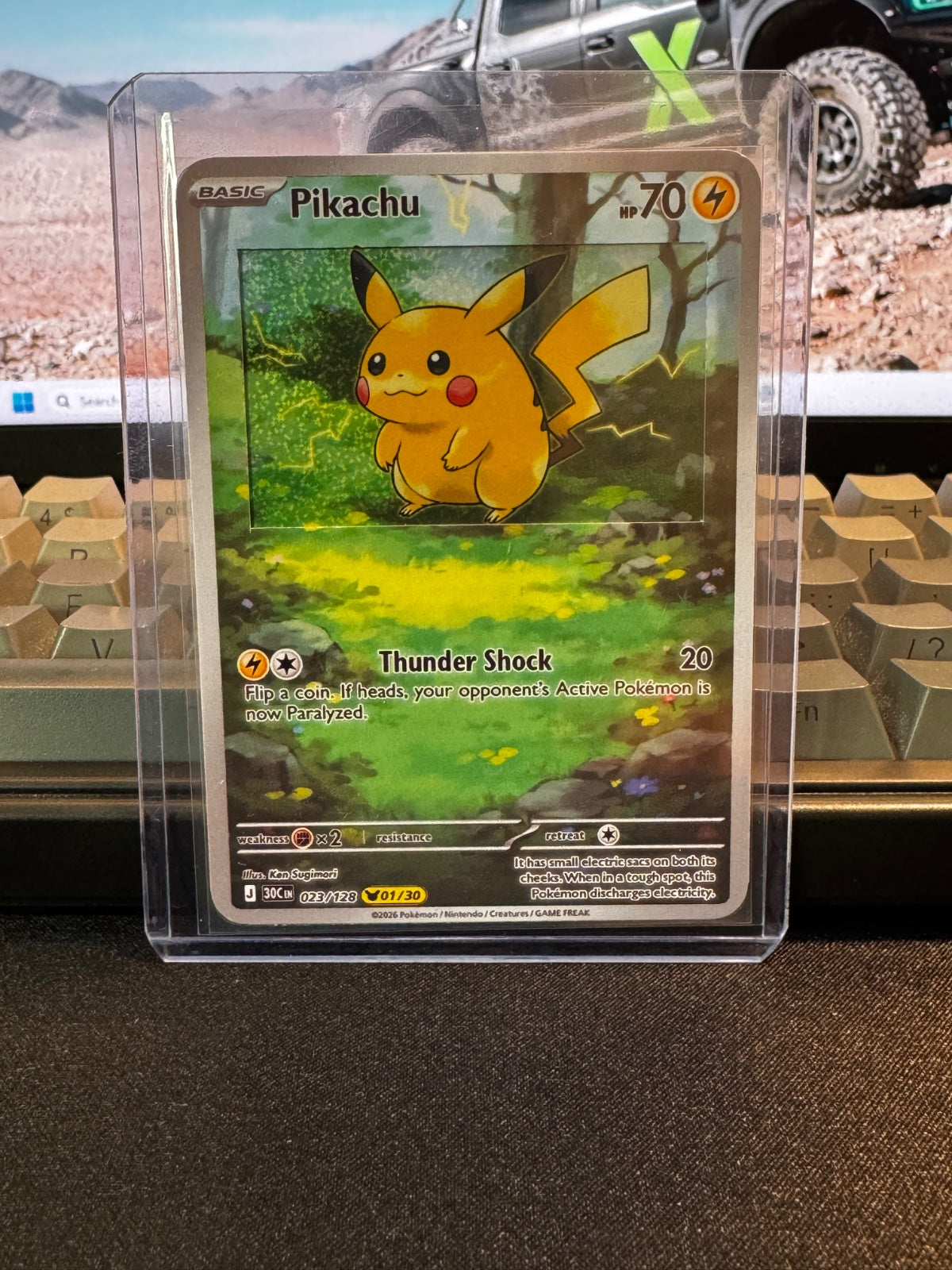 Pikachu 023/128 (30th Celebration) with Extended Art