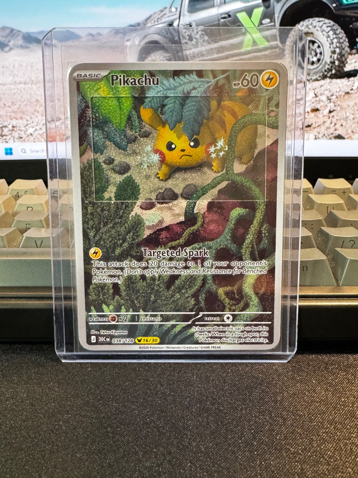 Pikachu 038/128 (30th Celebration) with Extended Art