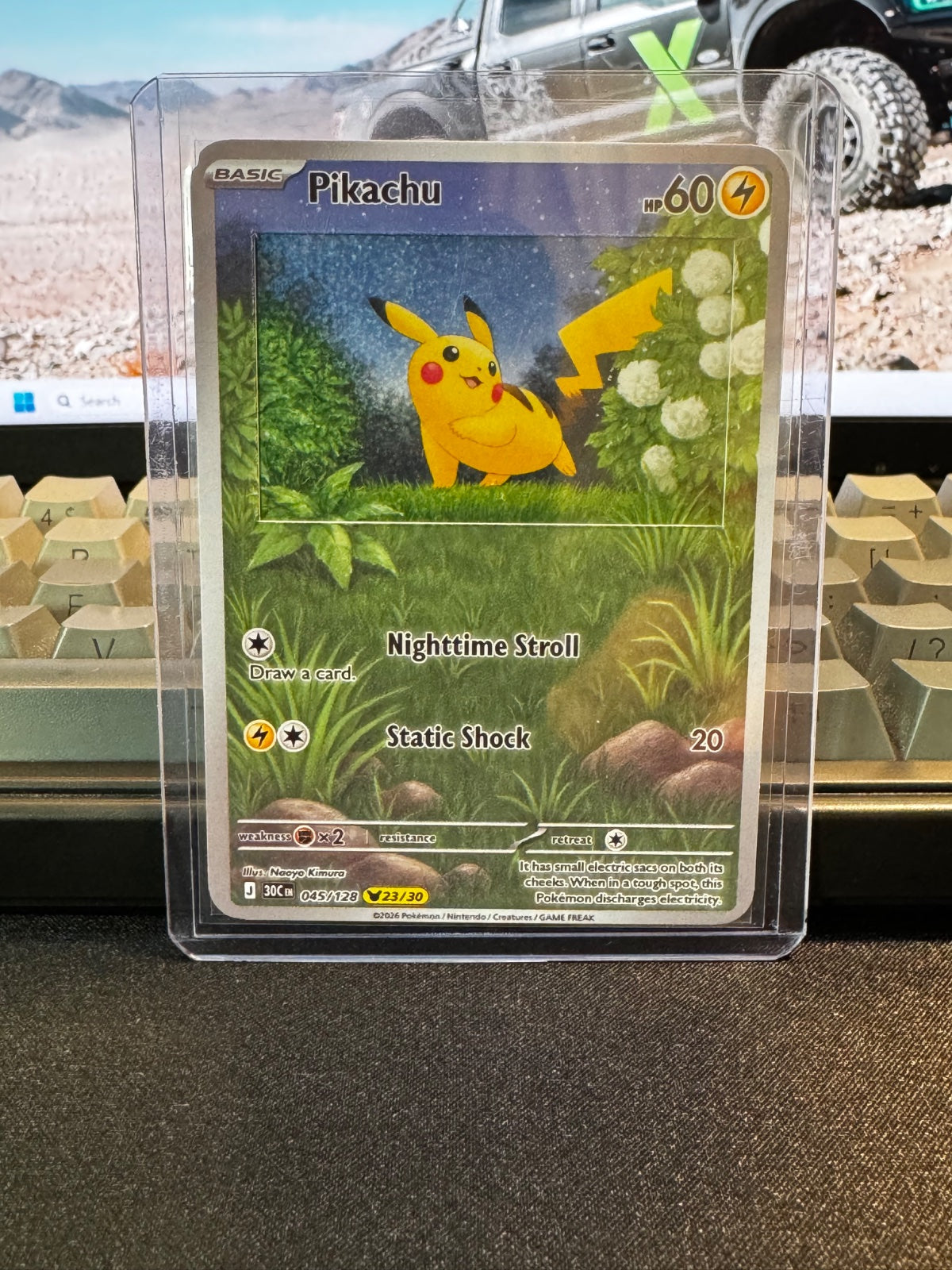 Pikachu 045/128 (30th Celebration) with Extended Art