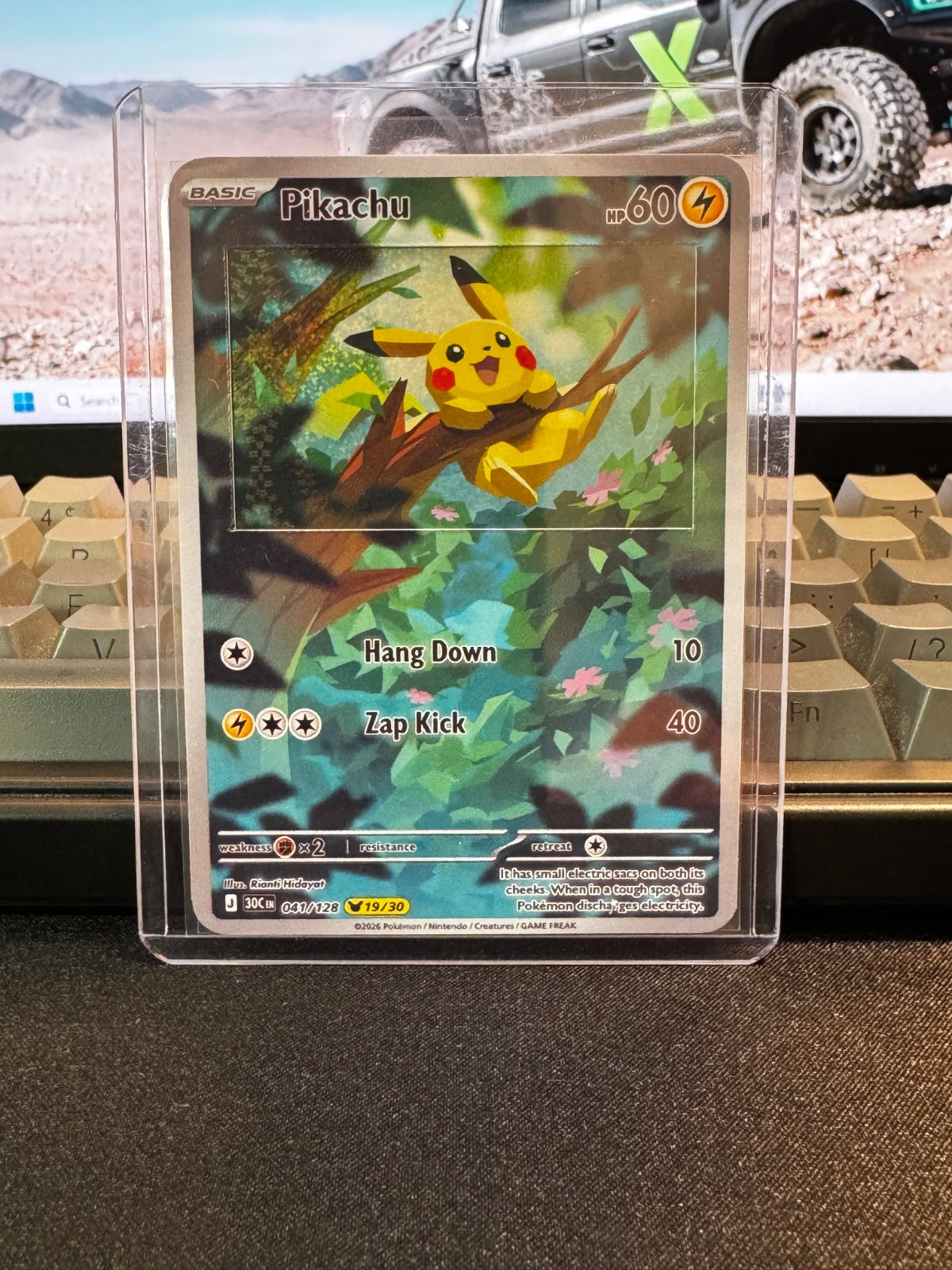 Pikachu 041/128 (30th Celebration) with Extended Art
