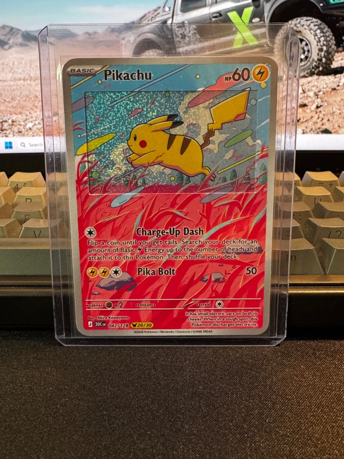 Pikachu 042/128 (30th Celebration) with Extended Art