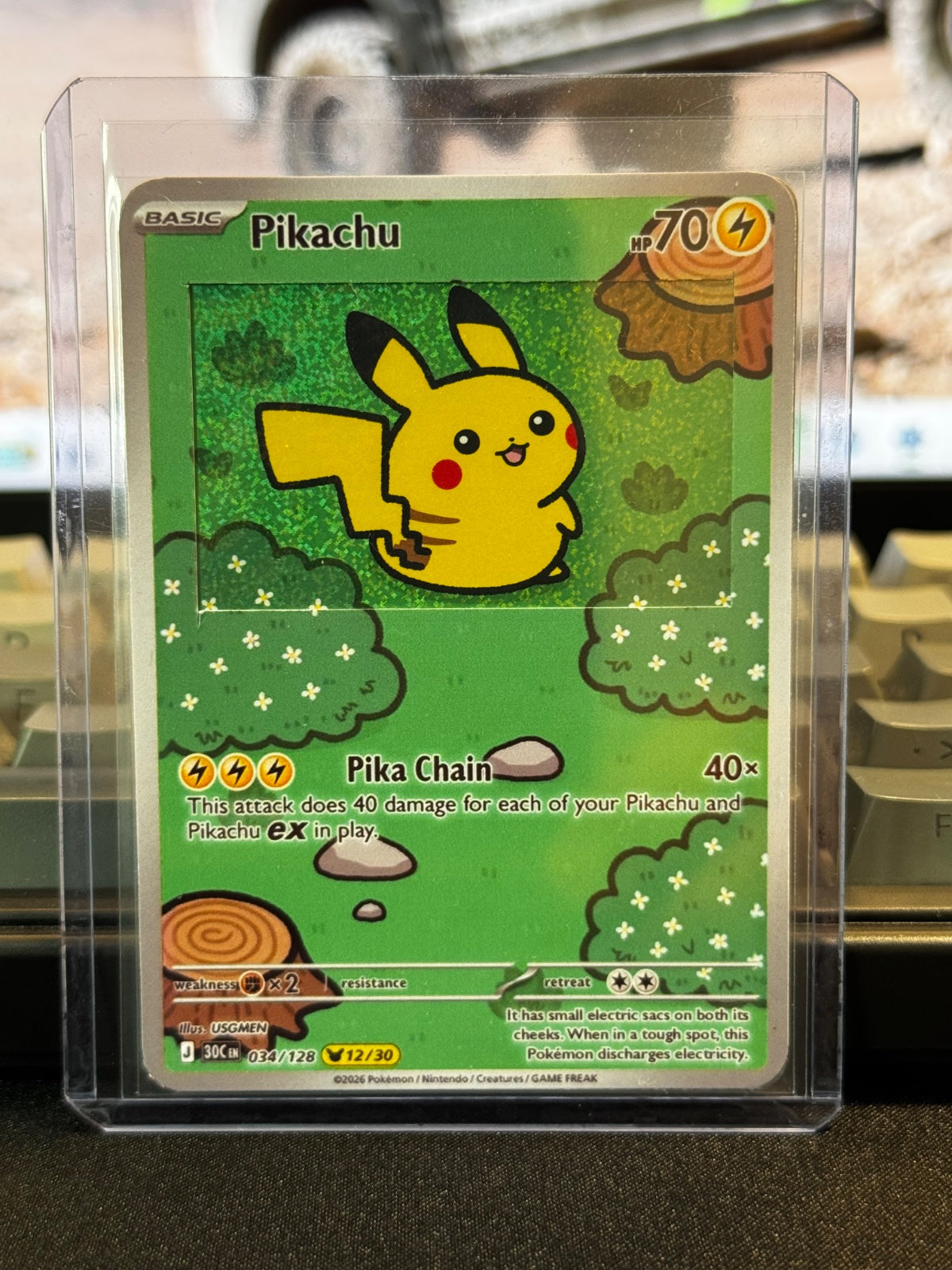 Pikachu 034/128 (30th Celebration) with Extended Art