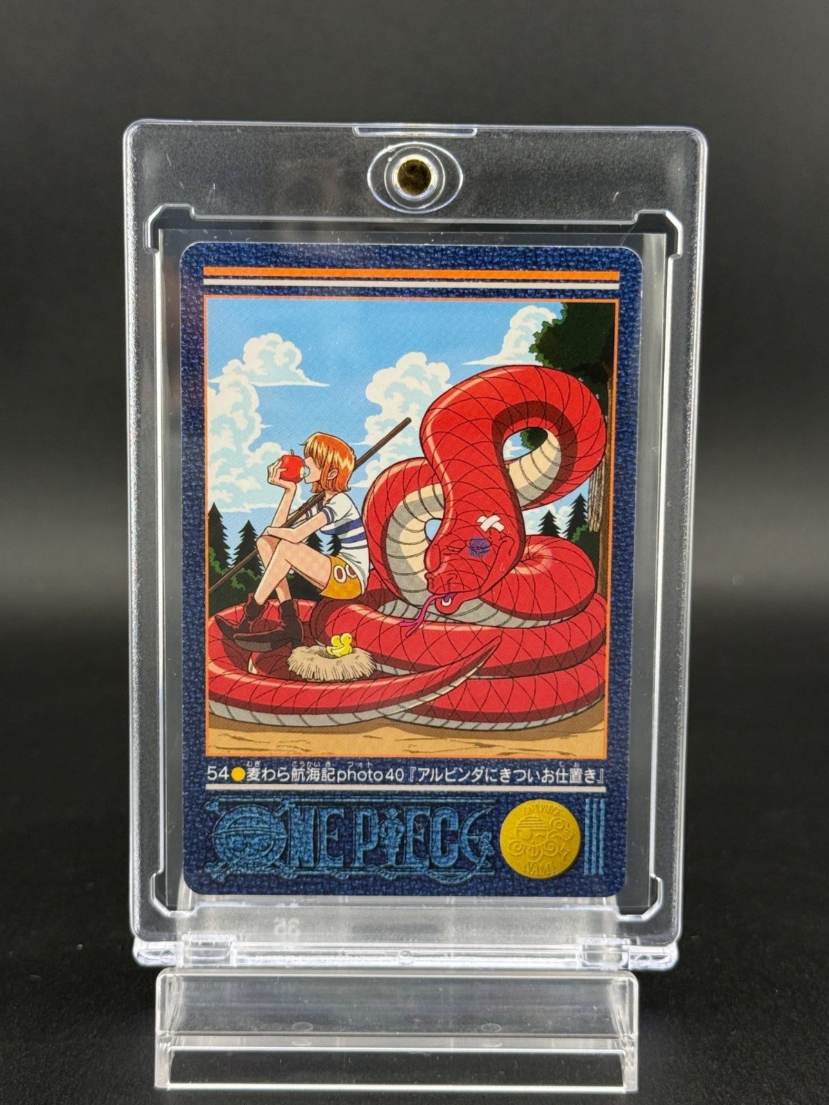 One Piece Visual Adventure Straw Hat Voyage No.54 Nami Card Bandai 2000 Vintage