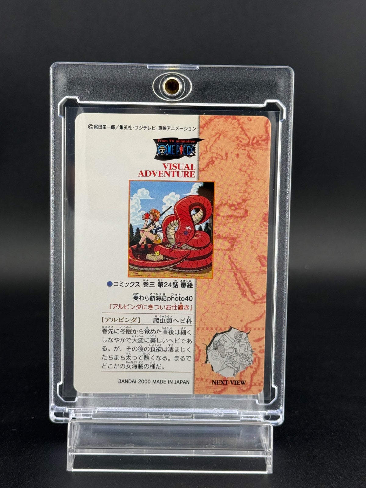 One Piece Visual Adventure Straw Hat Voyage No.54 Nami Card Bandai 2000 Vintage
