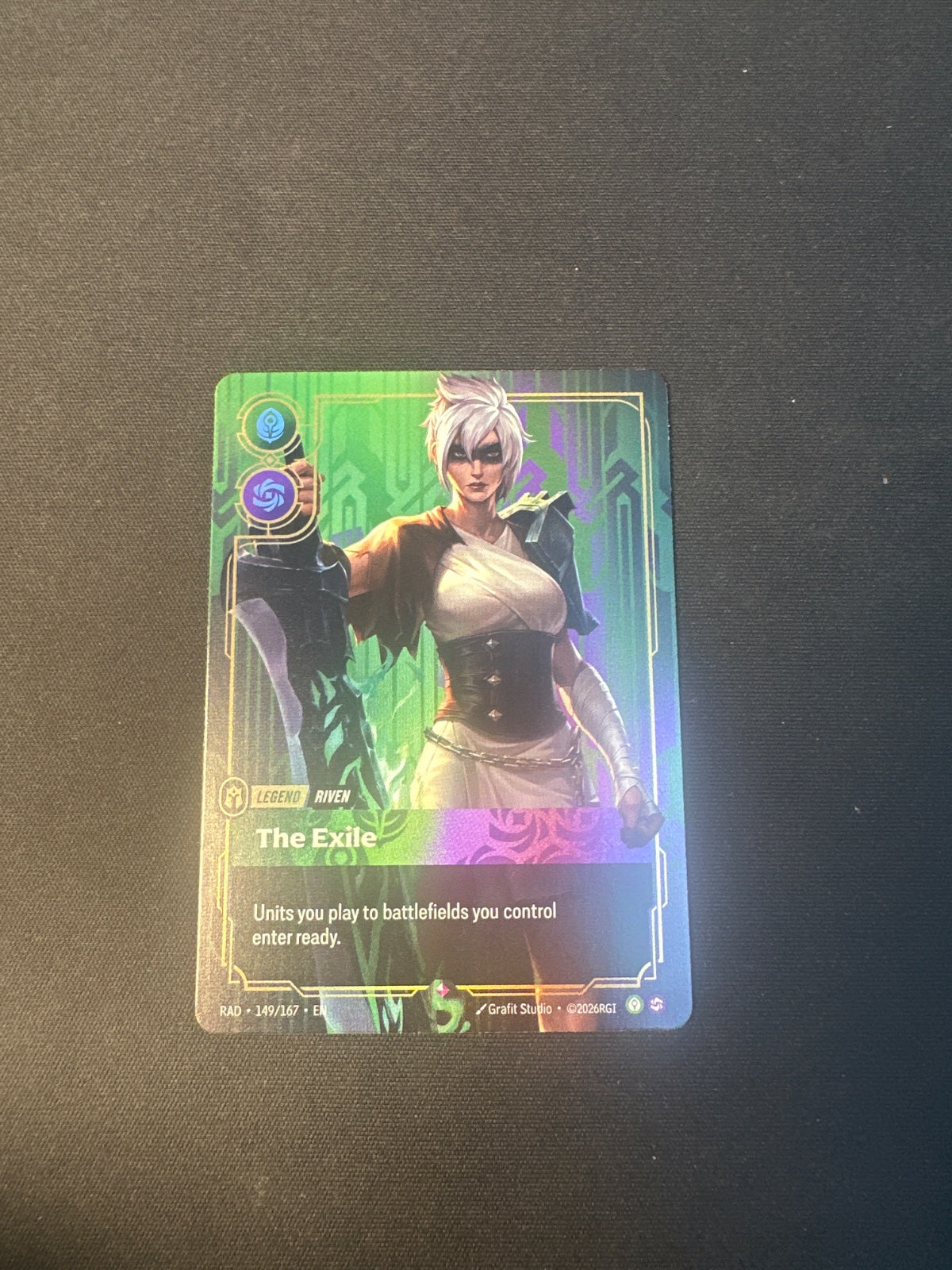 Riven, The Exile 149/167 (Radiance)