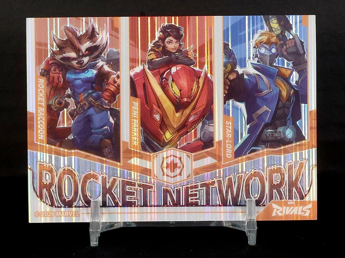MARVEL TEAM UPS - ROCKET NETWORK -  #MR-T-17 2026 Cardfun Marvel Rivals: Eternal Glory Team Ups Series