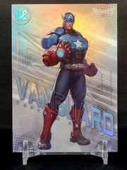 CAPTAIN AMERICA (SILVER) #MR-CS-02 - 2026 CardFun Marvel Rivals: Eternal Glory, Silver Hero Roles Series