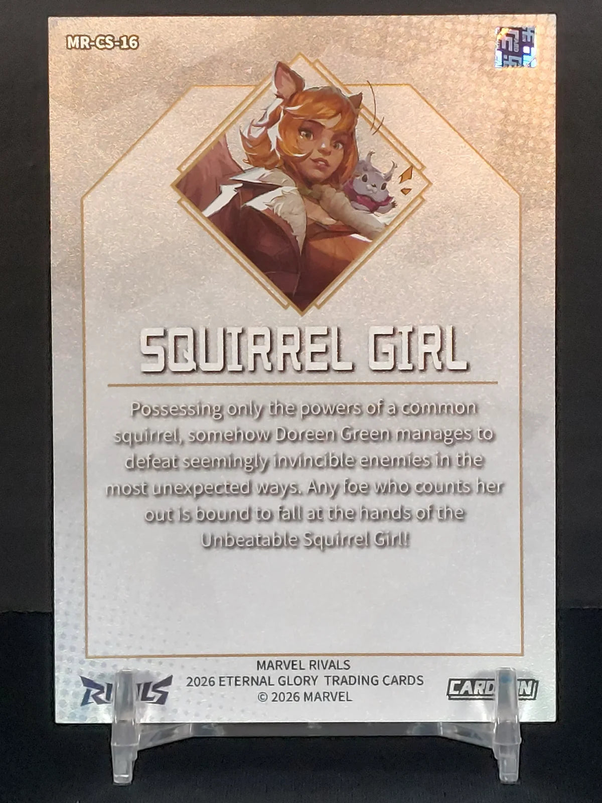 SQUIRREL GIRL(SILVER) #MR-CS-16 - 2026 CardFun Marvel Rivals: Eternal Glory, Silver Hero Roles Series