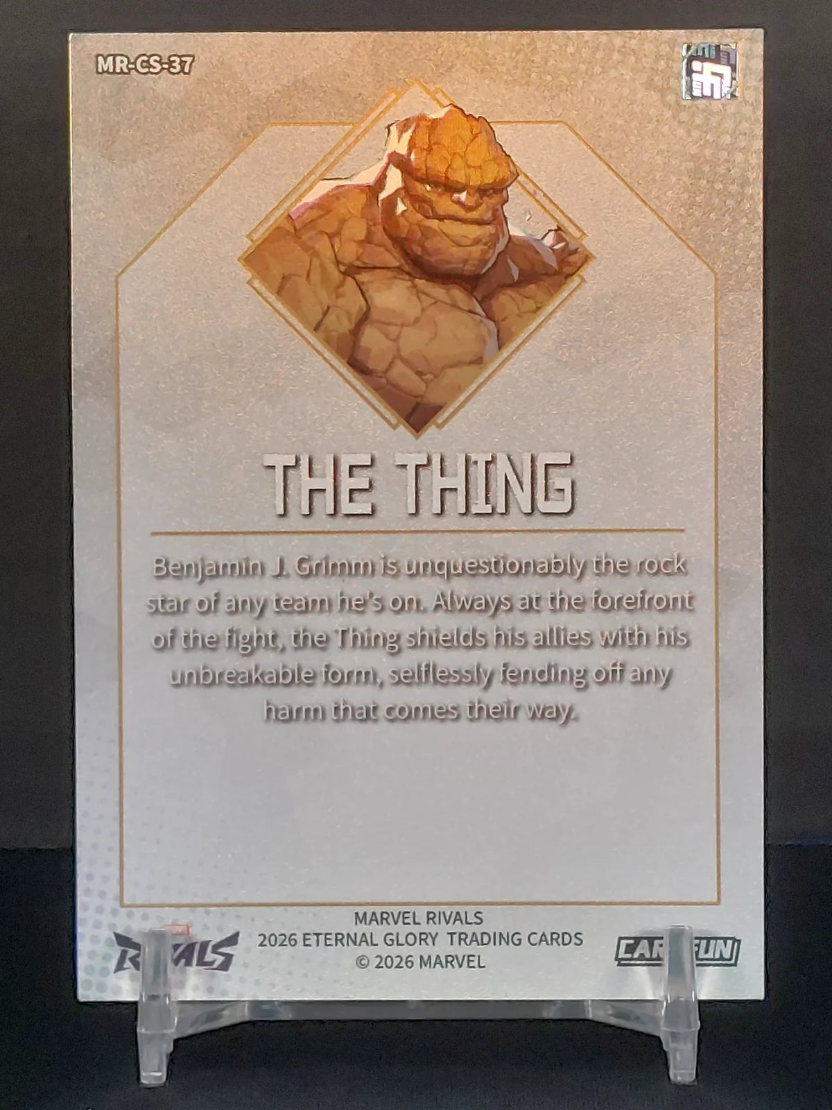 THE THING (SILVER) #MR-CS-37 - 2026 CardFun Marvel Rivals: Eternal Glory, Silver Hero Roles Series