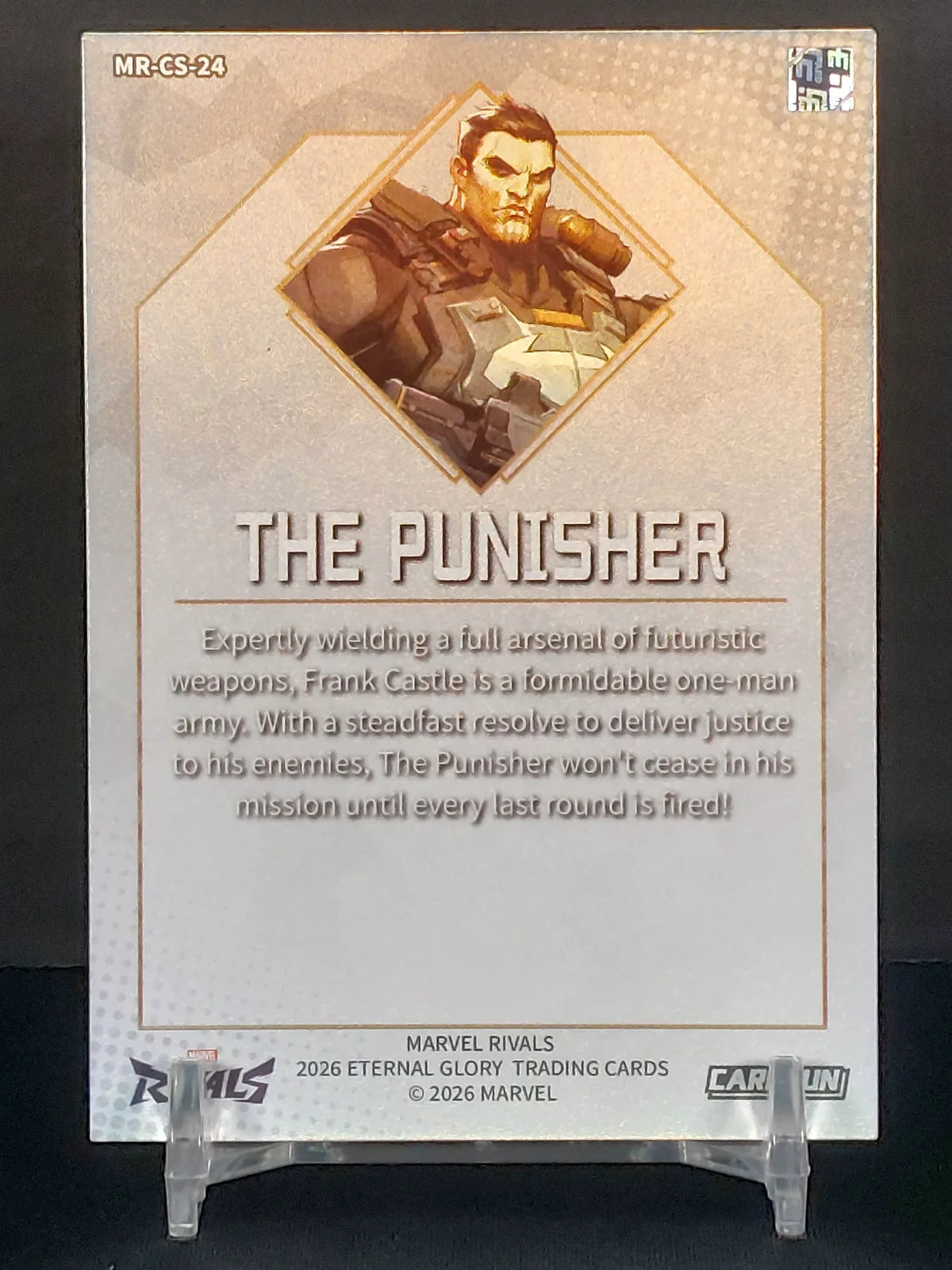 THE PUNISHER (SILVER) #MR-CS-24 - 2026 CardFun Marvel Rivals: Eternal Glory, Silver Hero Roles Series