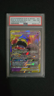 Muk & Alolan Muk GX 61 (Unbroken Bonds) — PSA 8