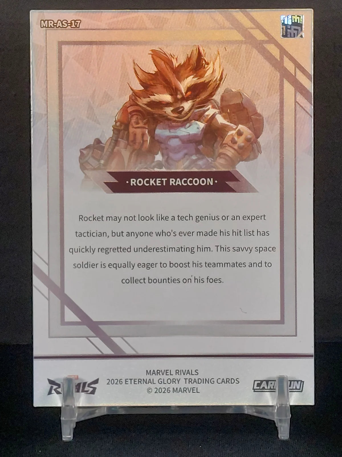 ROCKET RACCOON (SILVER) #MR-AS-17 - 2026 CardFun Marvel Rivals: Eternal Glory