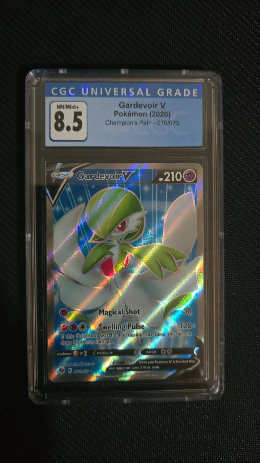 Gardevoir V (Full Art) 70/73 (Champion's Path) — CGC 8.5