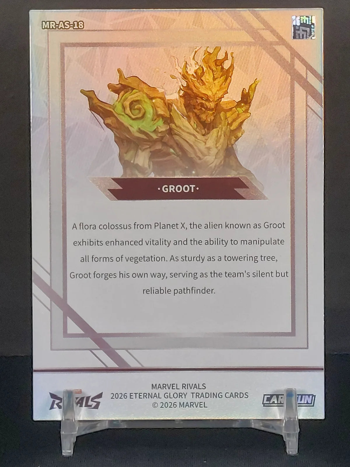 GROOT (SILVER) #MR-AS-18 - 2026 CardFun Marvel Rivals: Eternal Glory