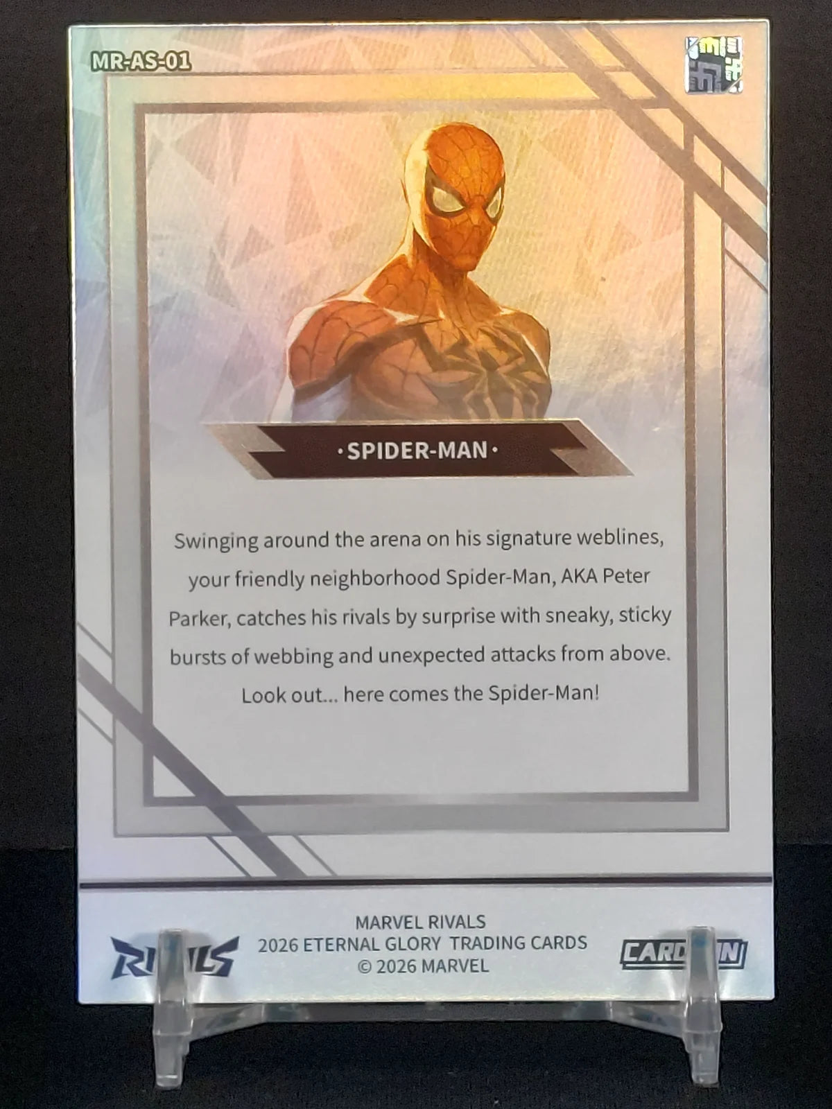 SPIDER-MAN (SILVER) #MR-AS-01 - 2026 CardFun Marvel Rivals: Eternal Glory