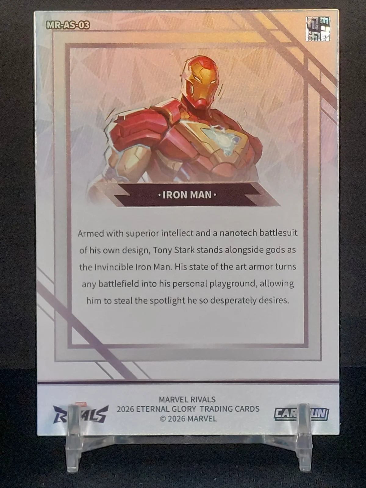 IRON MAN (SILVER) #MR-AS-03 - 2026 CardFun Marvel Rivals: Eternal Glory