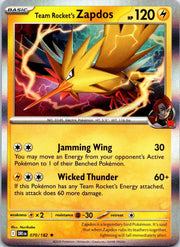Team Rocket's Zapdos 070/182 · Holofoil (Destined Rivals)