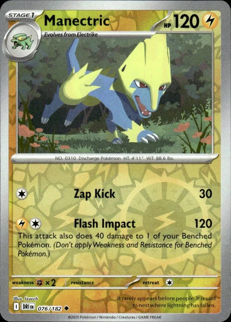 Manectric 076/182 · Reverse Holofoil (Destined Rivals)