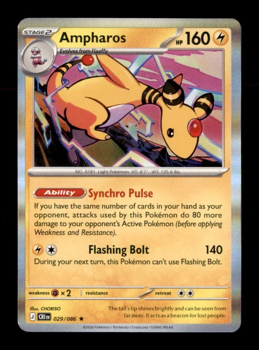 Ampharos 029/086 · Holofoil (Chaos Rising)