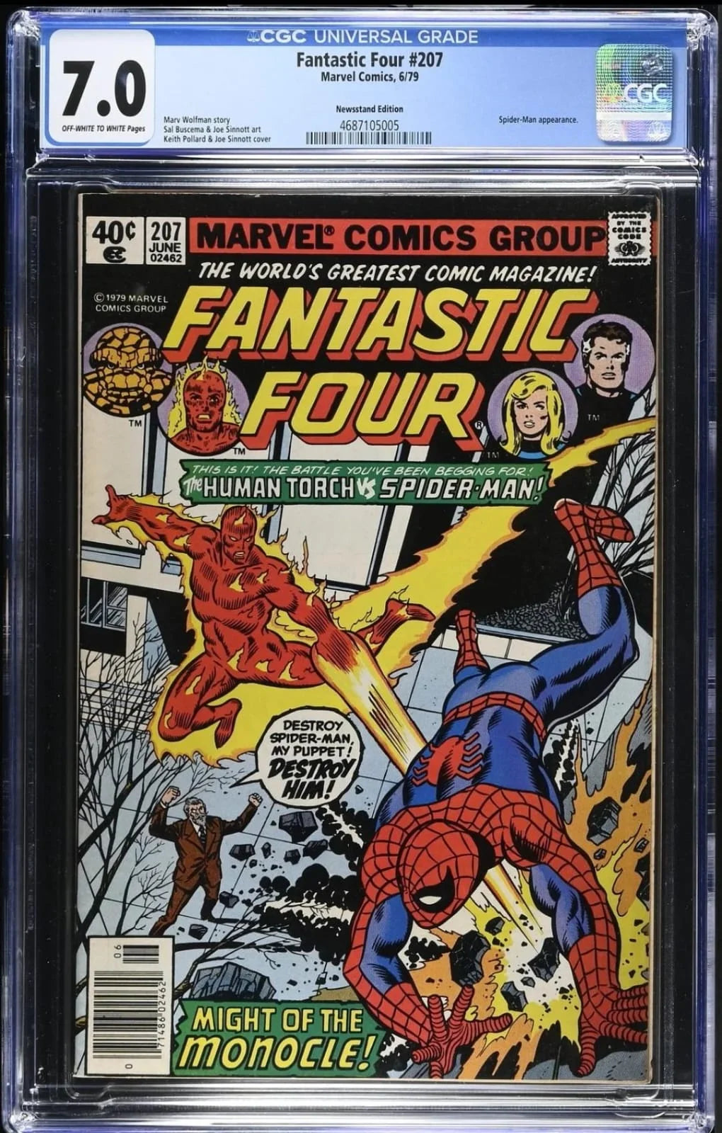 Fantastic Four #207, Marvel Comics, June 1979 - Newsstand Edition CGC 7.0